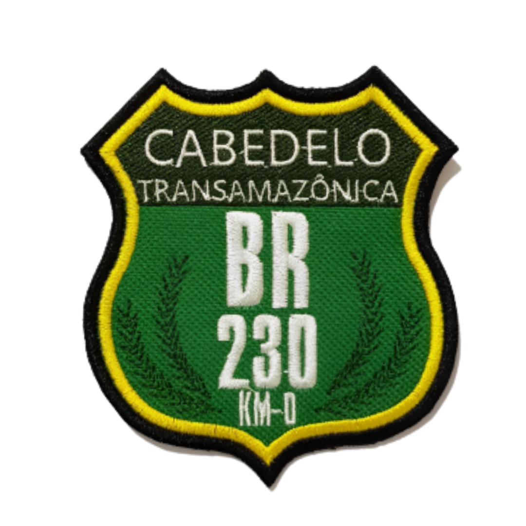 PATCH BORDADO BR230 TRANSAMAZÔNICA CABEDELO